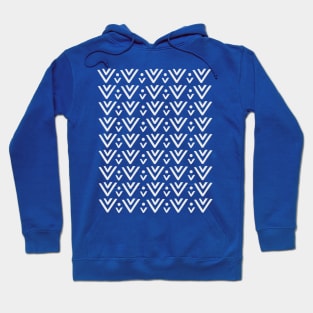 Mudcloth Pattern in Classic Blue Hoodie